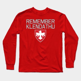 Starship Troopers Remember Klendathu Long Sleeve T-Shirt